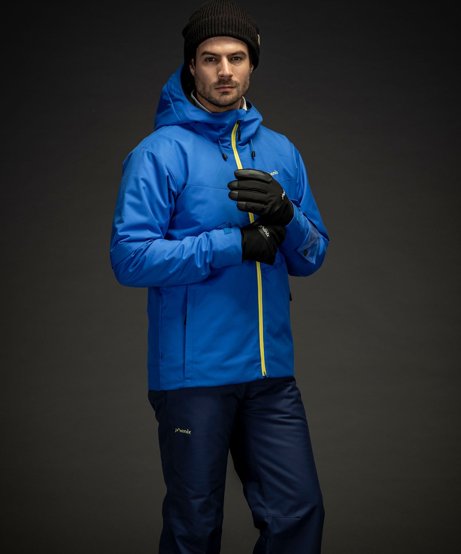 [MENS] 2Line Color Zipper Two-Piece Skiwear Set