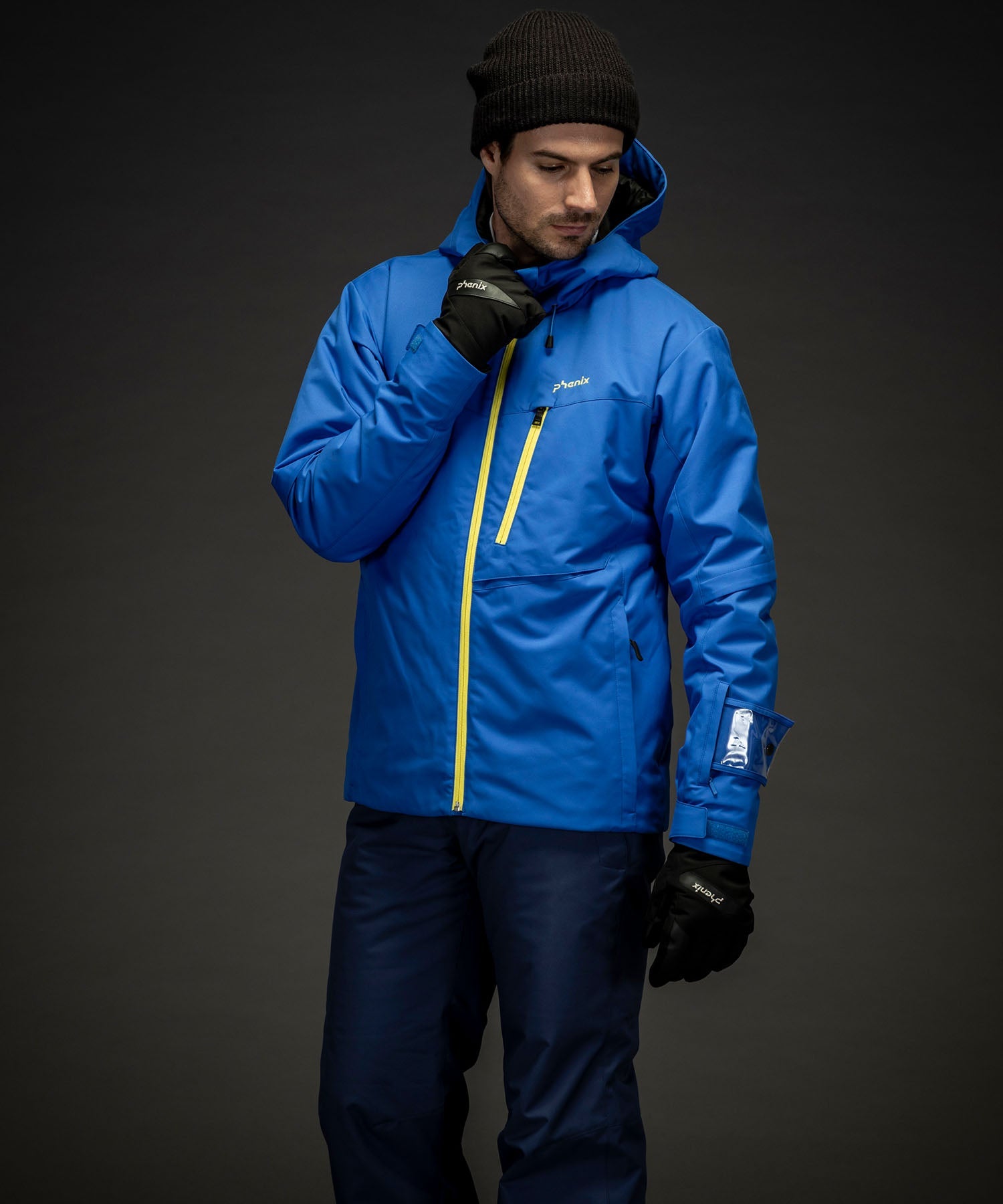 [MENS] 2Line Color Zipper Two-Piece Skiwear Set