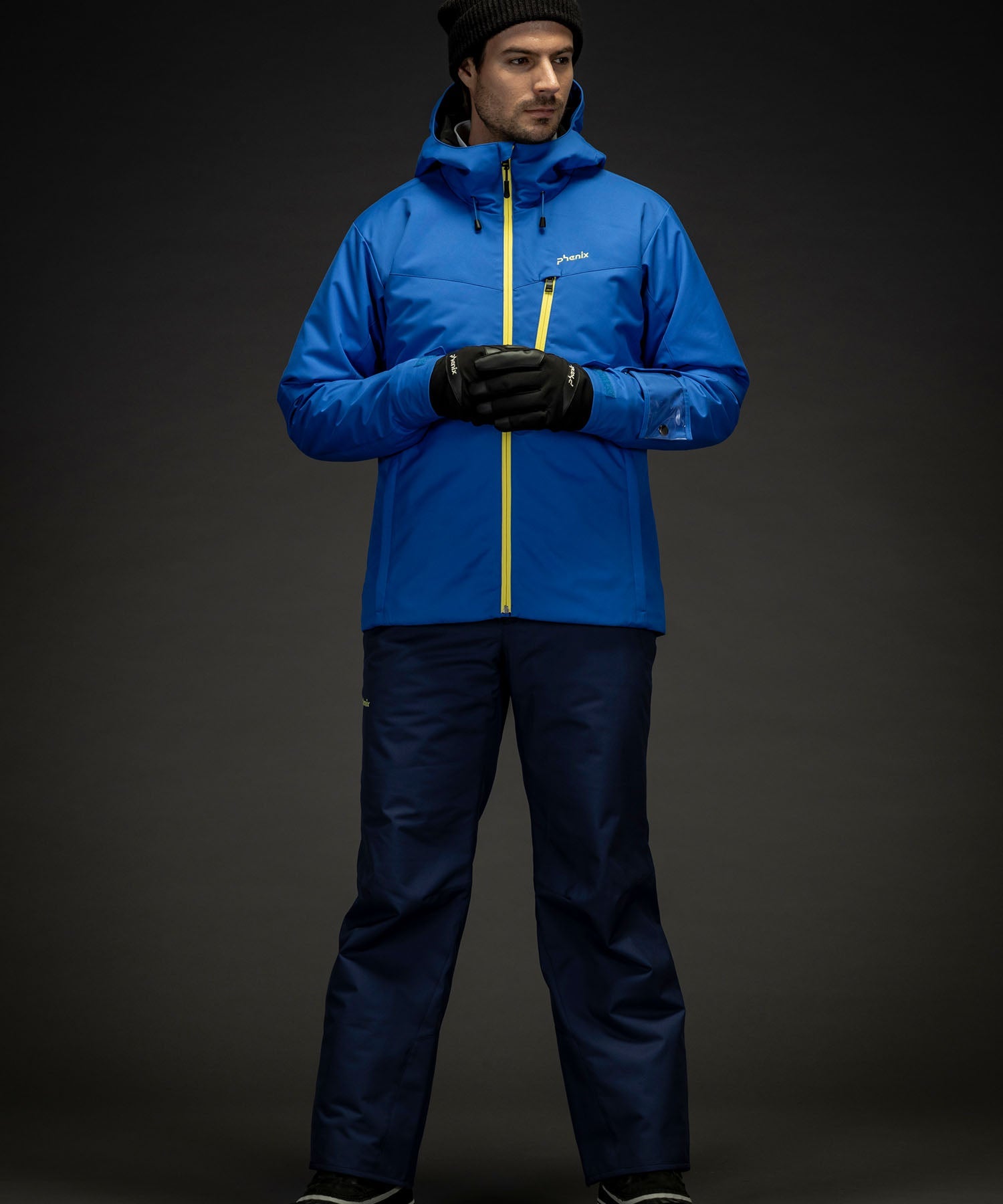 [MENS] 2Line Color Zipper Two-Piece Skiwear Set