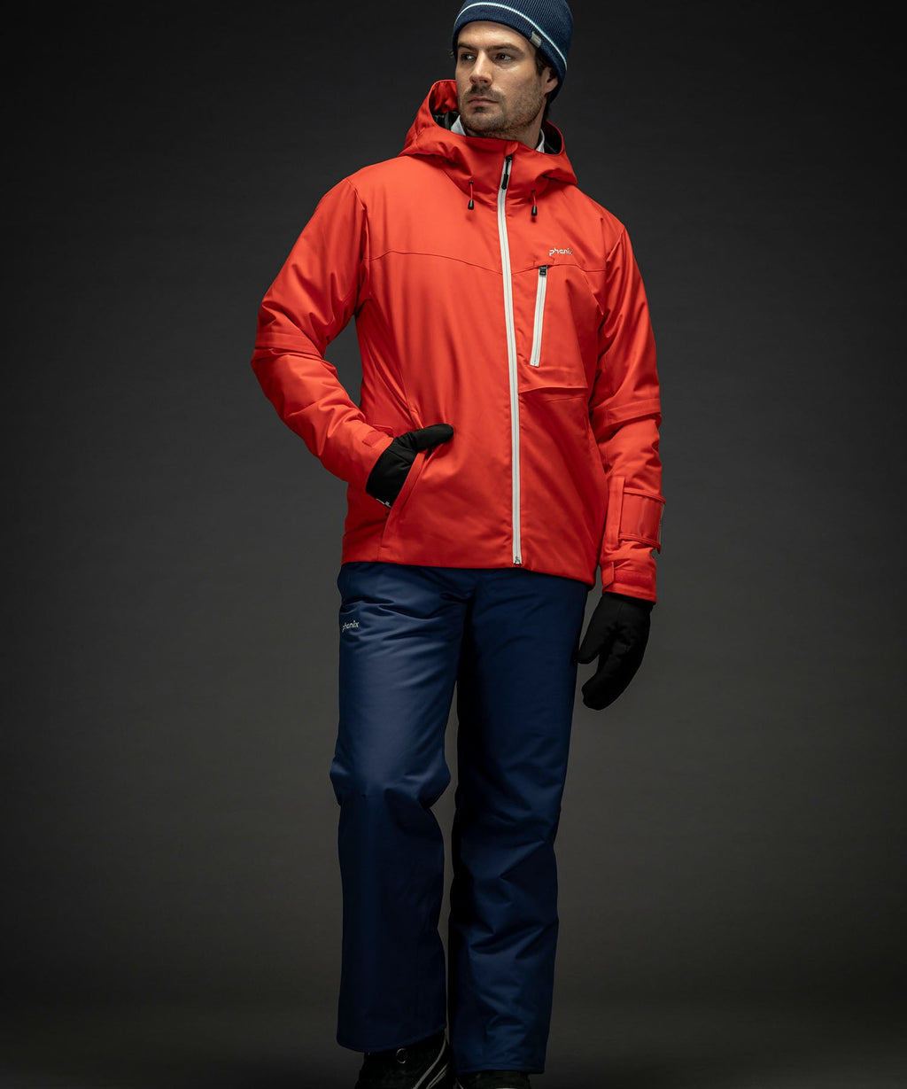 [MENS] 2Line Color Zipper Two-Piece Skiwear Set