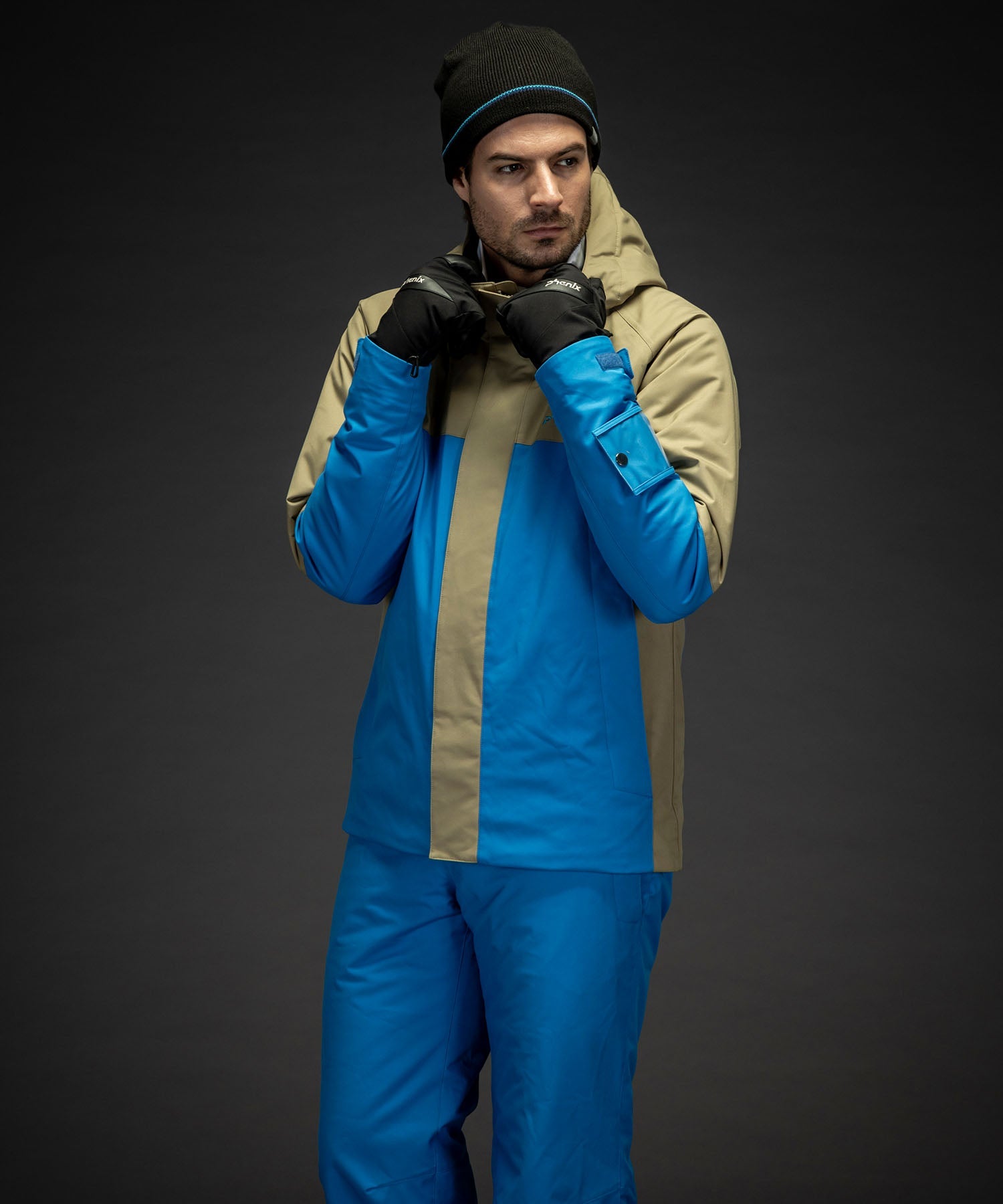 [MENS] Color Block Two-Piece Skiwear Set