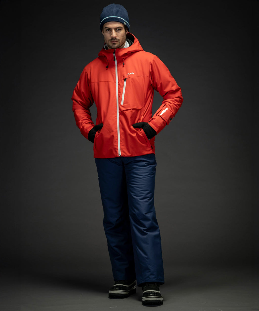 [MENS] 2Line Color Zipper Two-Piece Skiwear Set