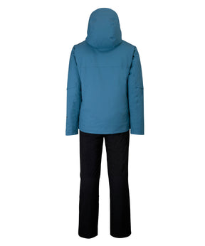 [MENS] 2Line Color Zipper Two-Piece Skiwear Set